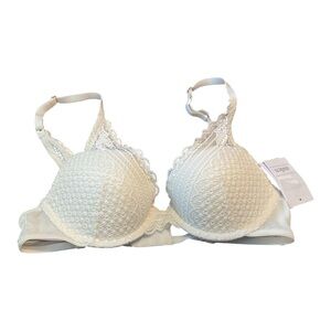 NWT Auden White Push- Up Bra Size 32A